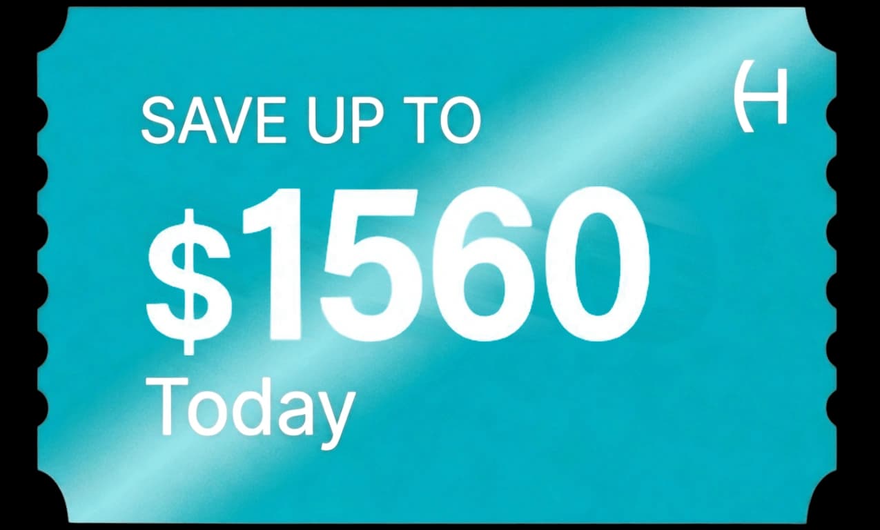 Save up to $1560 today